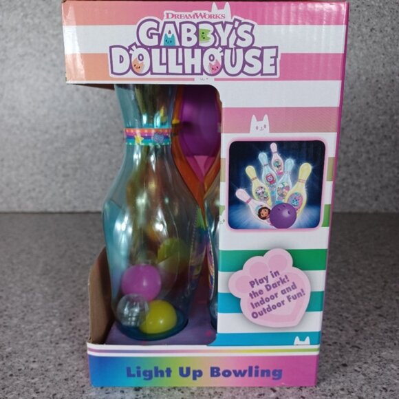 LIGHT UP Bowling Pin and Ball Toy Gabby's Dollhouse Kids Game - Picture 6 of 8